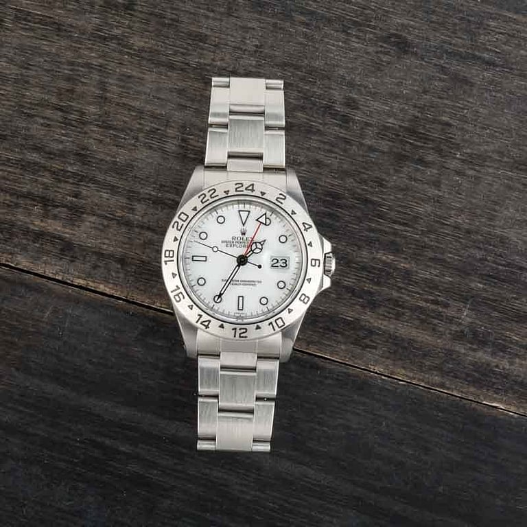 Used Rolex Explorer II Ref 16570 White Dial