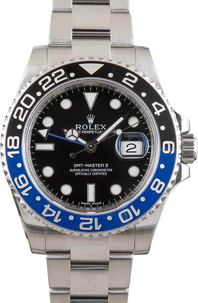 Used Batman Rolex GMT-Master II ref 116710BLNR