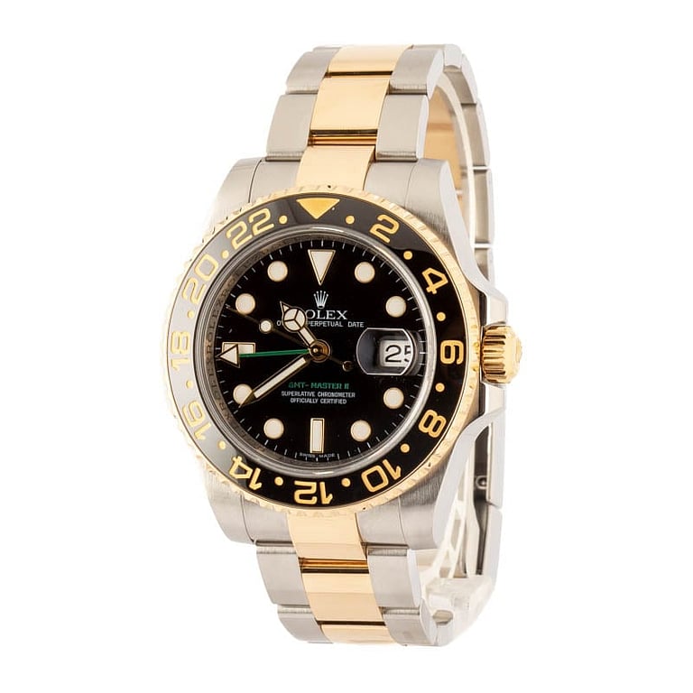 Used Rolex GMT-Master II Black Superluminova Dial 116713