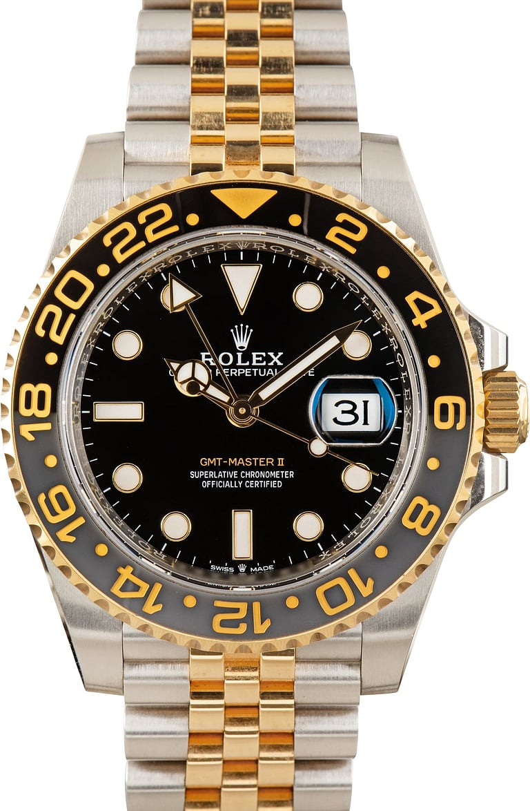 Pre-Owned Two Tone Rolex GMT-Master II Zombie 126713GRNR