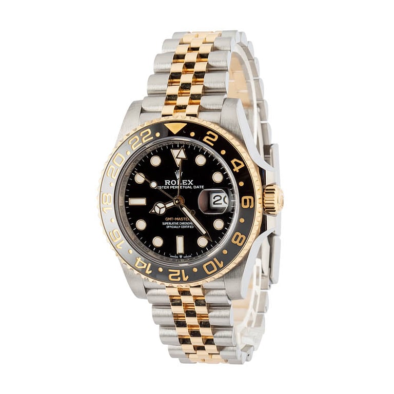 Used Two Tone Rolex GMT-Master II Zombie ref 126713GRNR