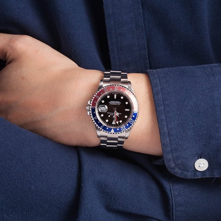 Men's Rolex GMT-Master II 16710 Pepsi Insert