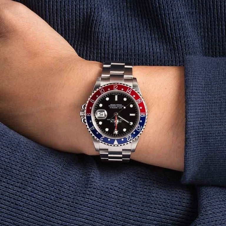 Pre-owned Rolex GMT-Master II Ref 16710T Pepsi