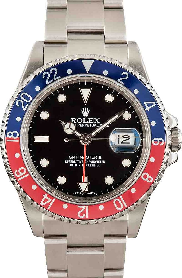 Mens Rolex GMT-Master II 16710 Pepsi