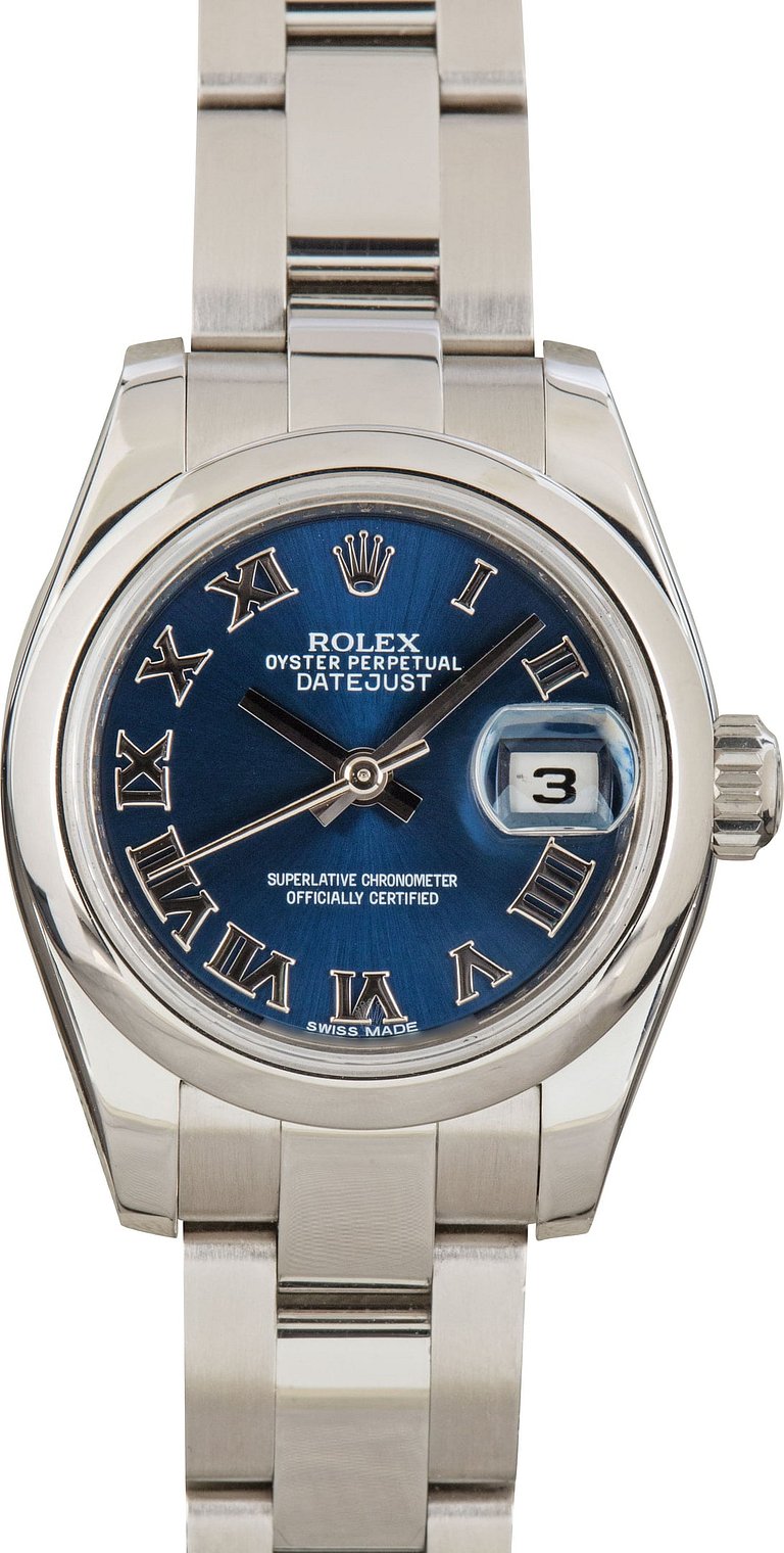 Ladies Rolex Datejust 179160 Blue Dial