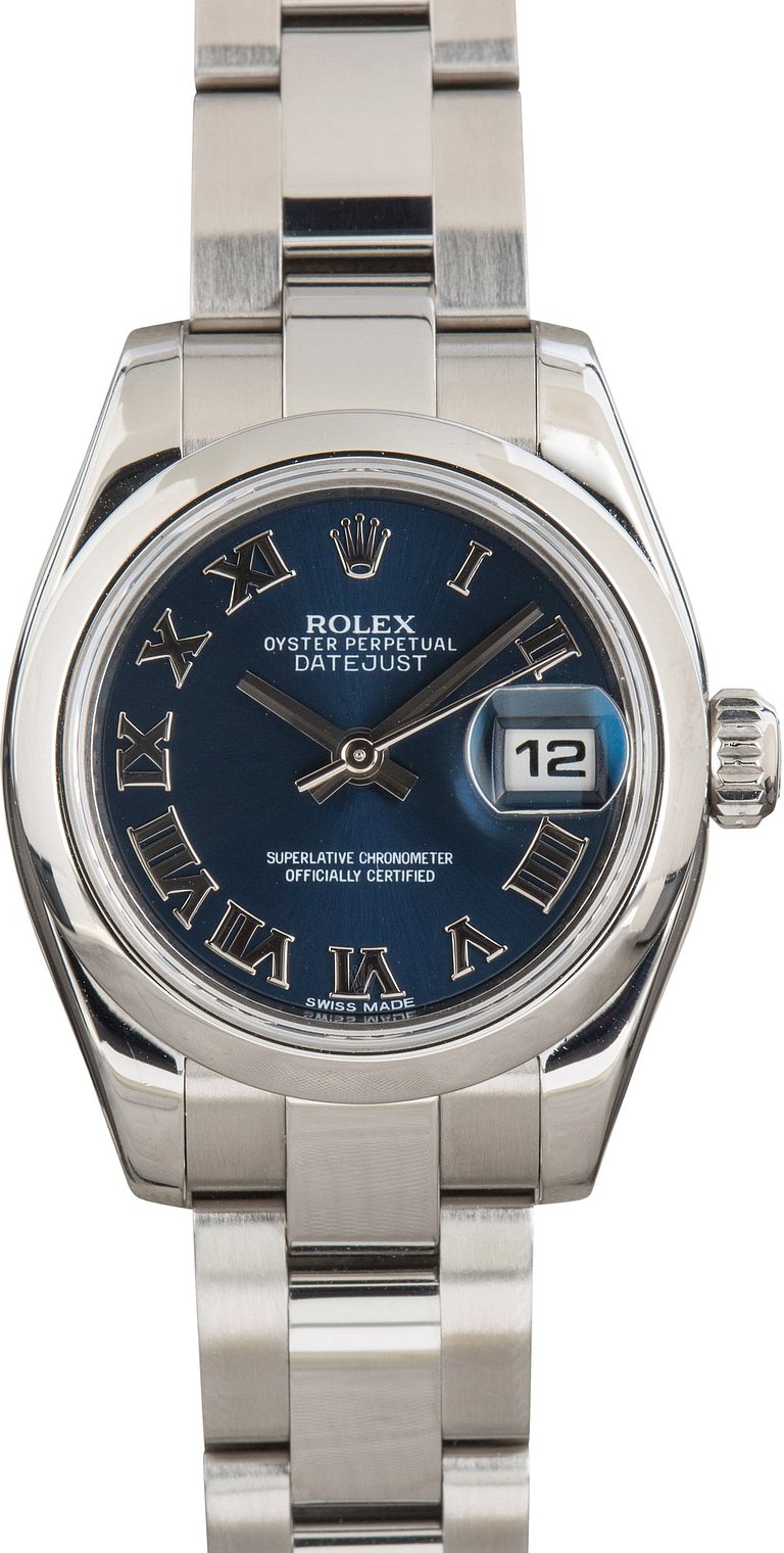 Ladies Rolex Datejust Ref 179160 Blue Dial
