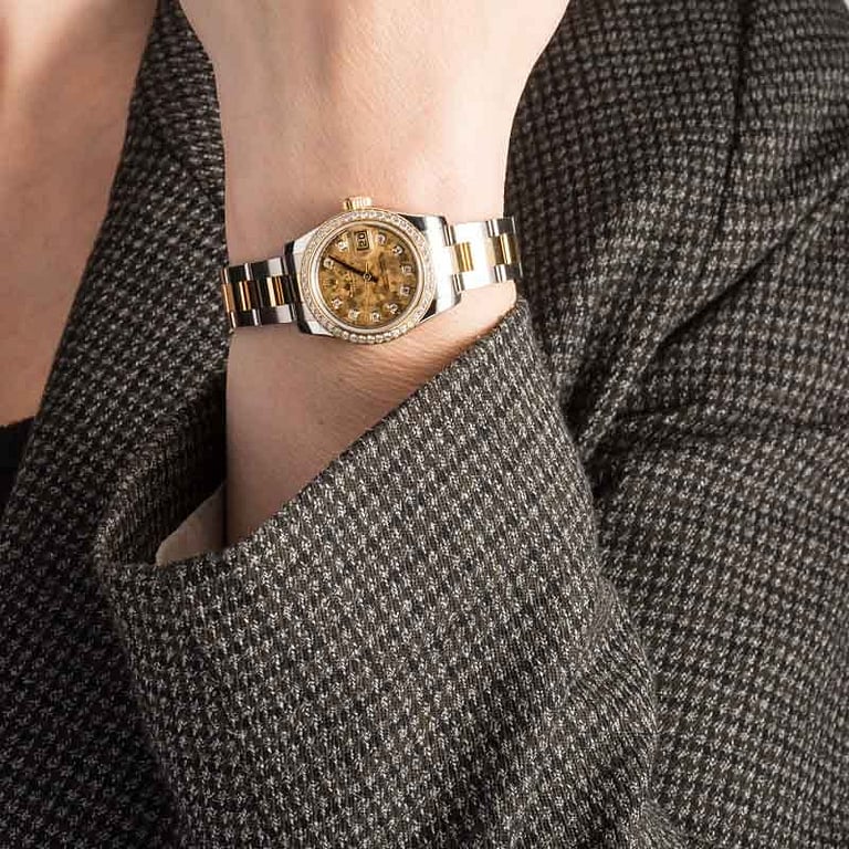 Ladies Rolex Datejust 179383 Crystal Diamond Dial