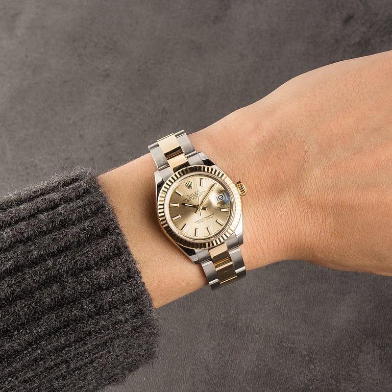 Pre-Owned Lady Rolex Datejust 279173 Champagne Dial
