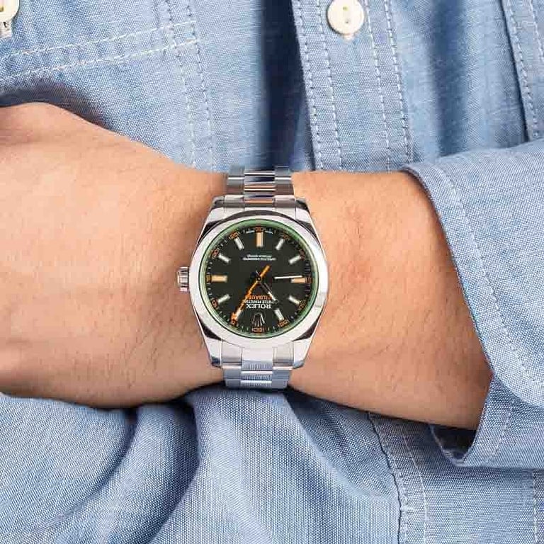 Rolex Milgauss Ref 116400V Black Dial