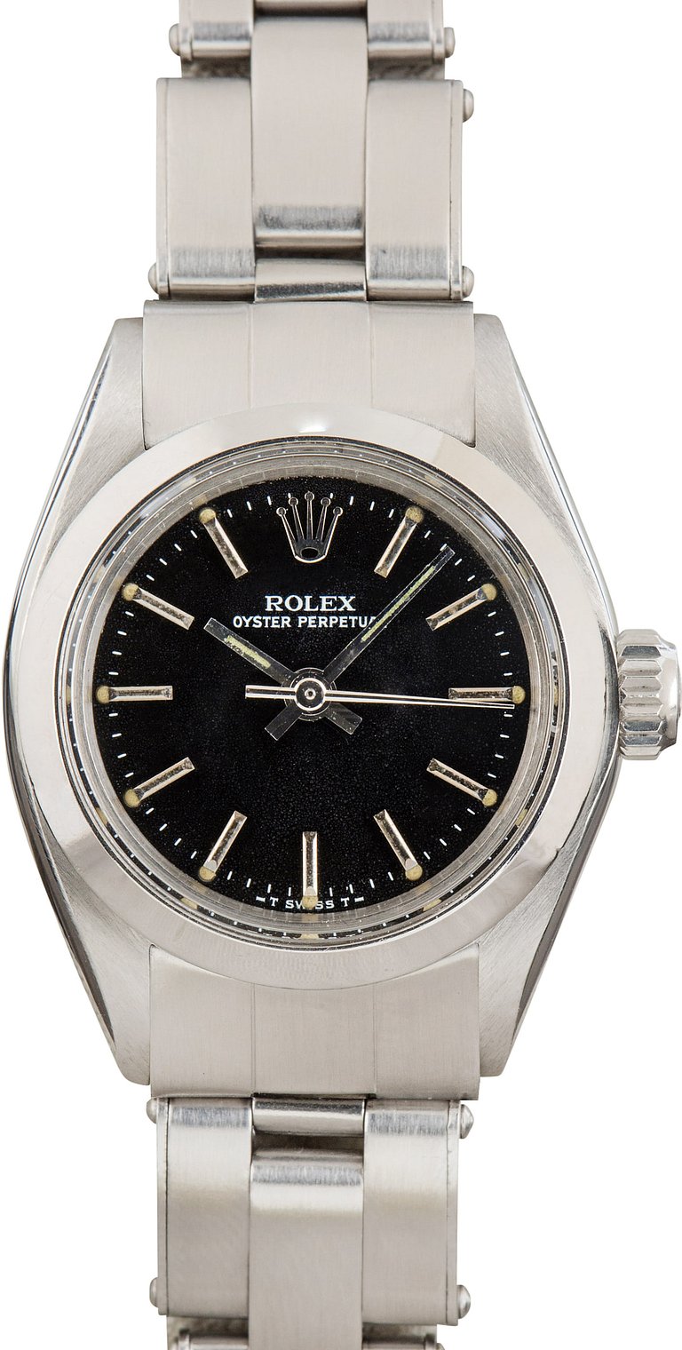 Rolex Lady Oyster Perpetual 6718 Black Dial
