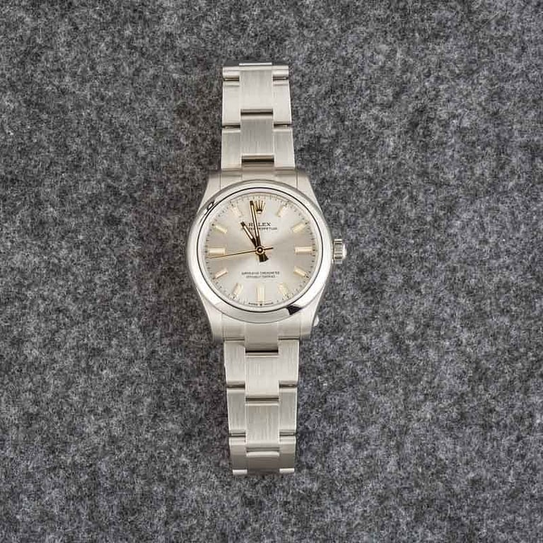 Pre-Owned Rolex Oyster Perpetual 277200 Silver Dial
