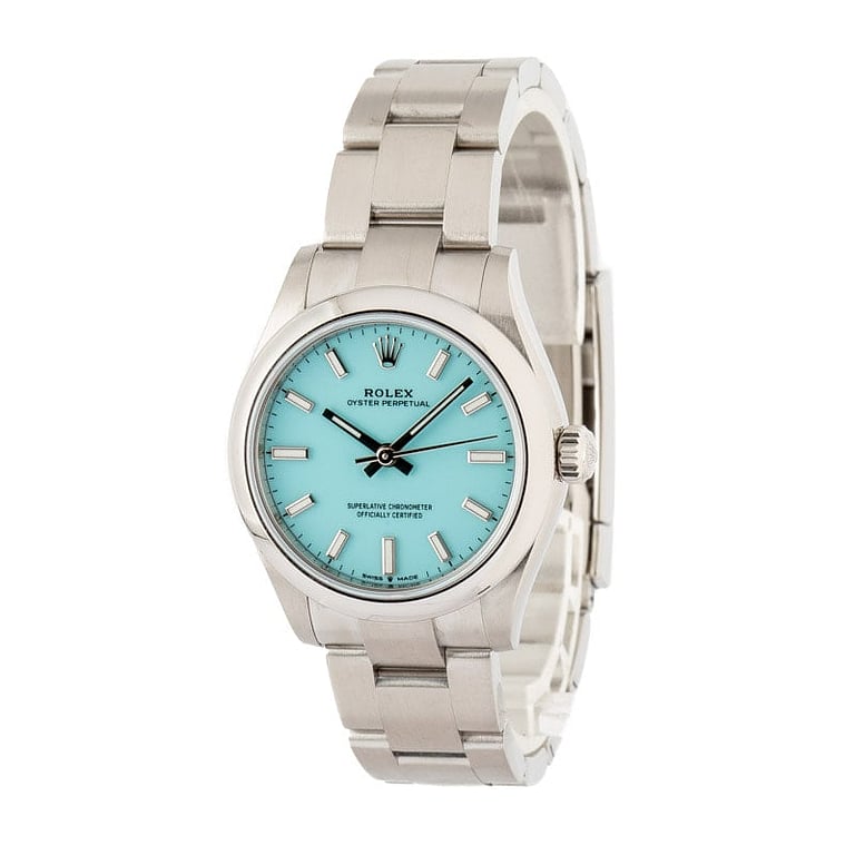 Rolex Oyster Perpetual 31 Ref 277200 Turquoise Dial
