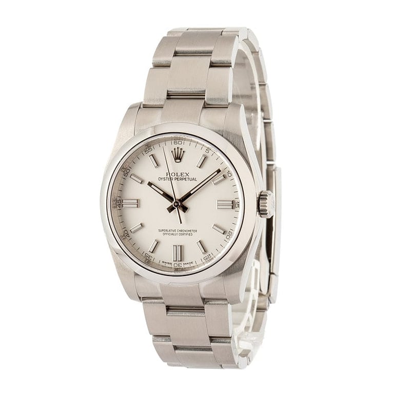 Rolex Oyster Perpetual 116000 White Dial