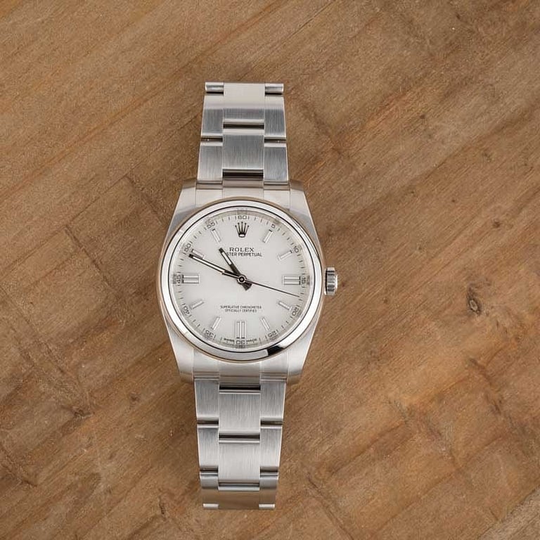 Rolex Oyster Perpetual 116000 White Dial