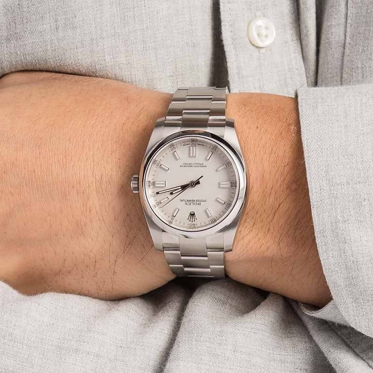 Rolex Oyster Perpetual 116000 White Dial