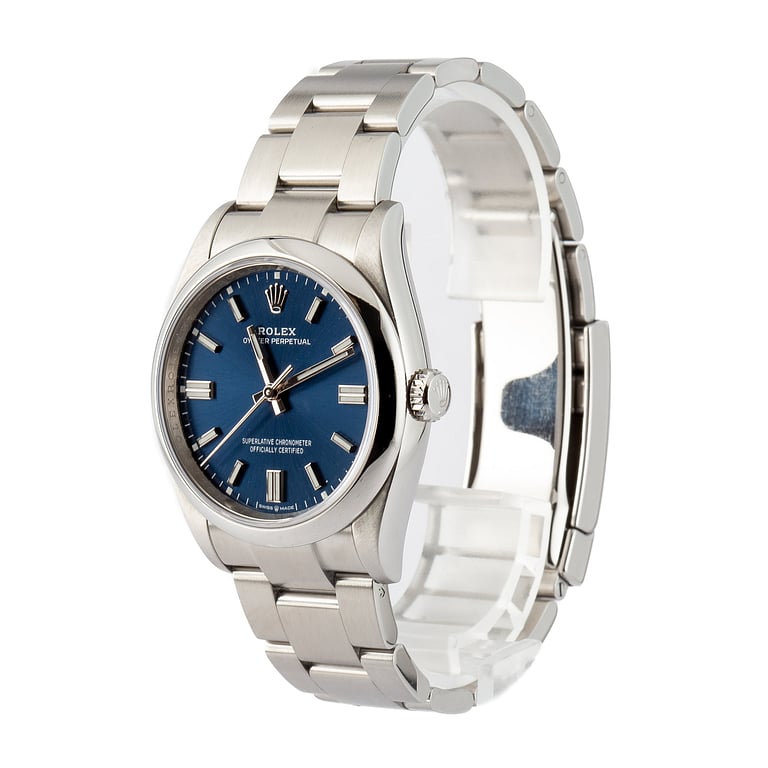 Pre-Owned Rolex Oyster Perpetual 36 Blue Dial 126000 Stainless Steel