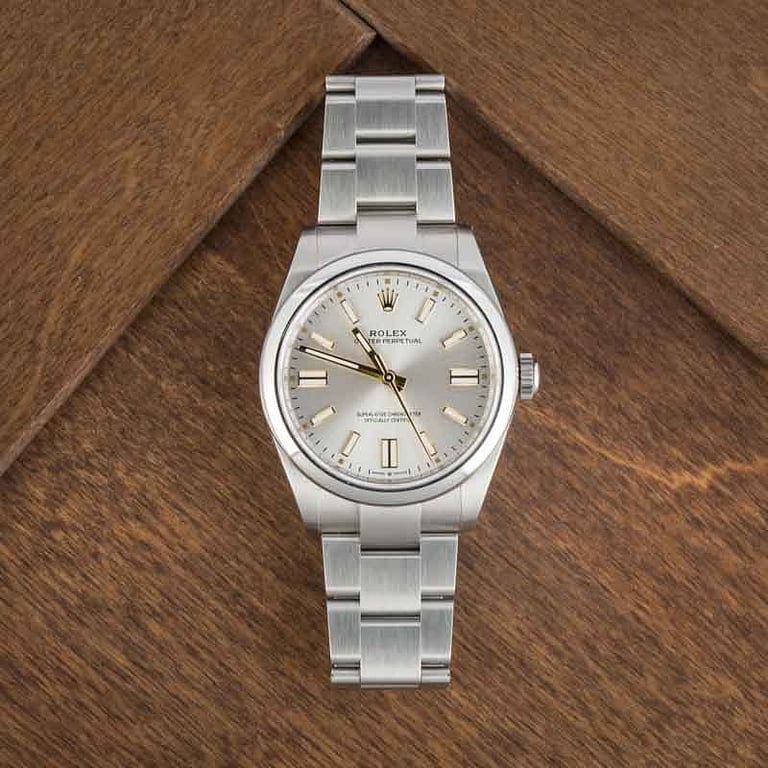 Pre-owned Rolex Oyster Perpetual 41 Ref 134300 Silver Dial