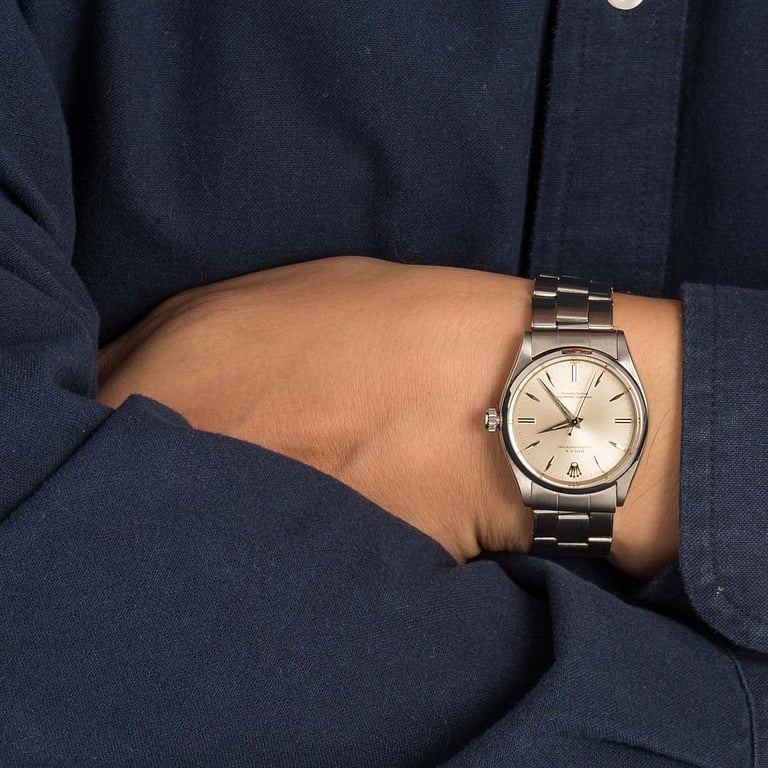 Vintage Rolex Oyster Perpetual 6564 Silver Dial
