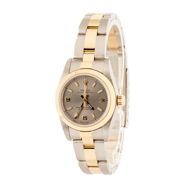 Ladies Rolex Oyster Perpetual 76183 Slate Dial