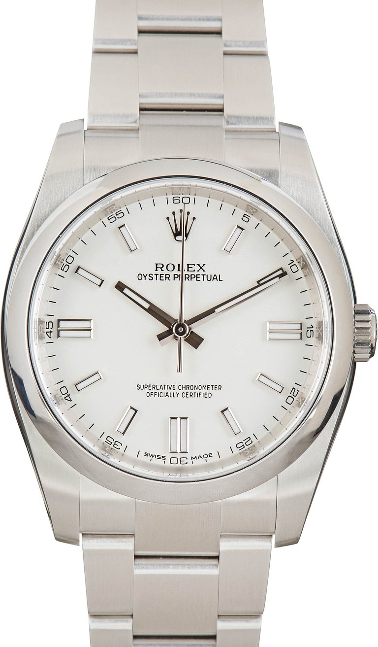Rolex Oyster Perpetual 116000 White Dial