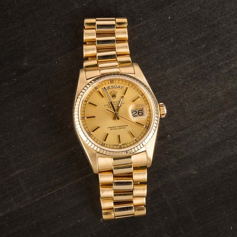 Pre-Owned Rolex President 18038 Index Dial