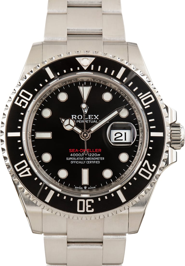 Used Rolex Sea-Dweller ref 126600 Black Luminous Dial