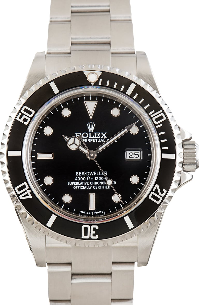 Used Rolex Sea-Dweller Ref 16600 Black Dial