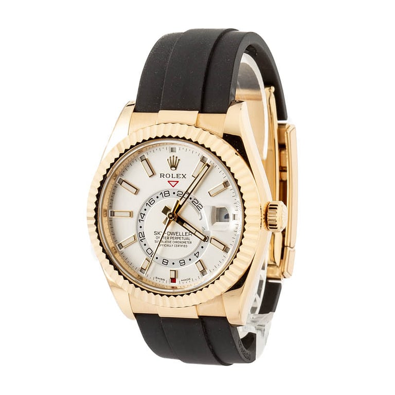 Pre-owned Rolex Sky-Dweller 326238 White Dial