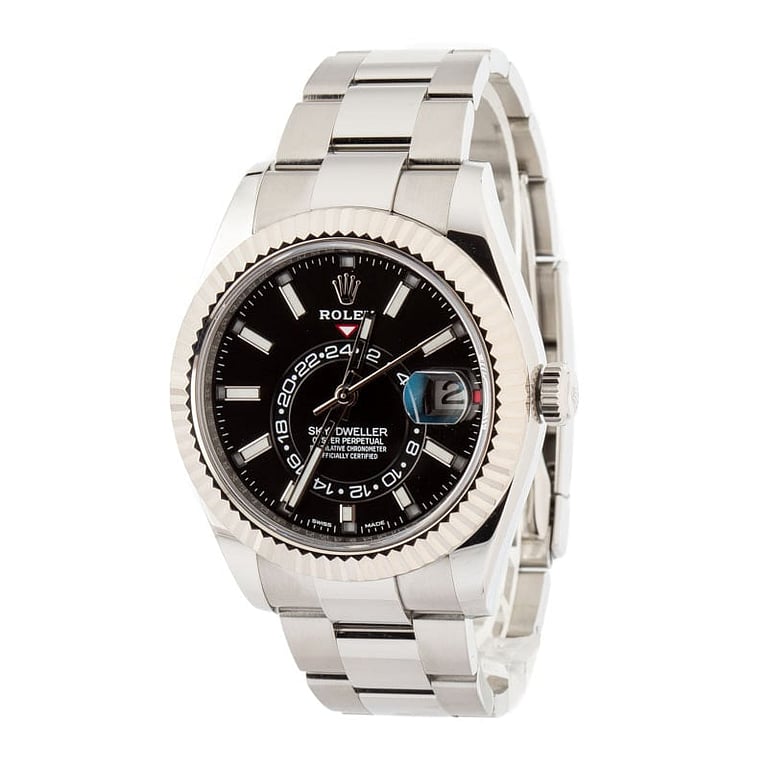 174982 Pre-owned Rolex Sky-Dweller 326934 Black Dial