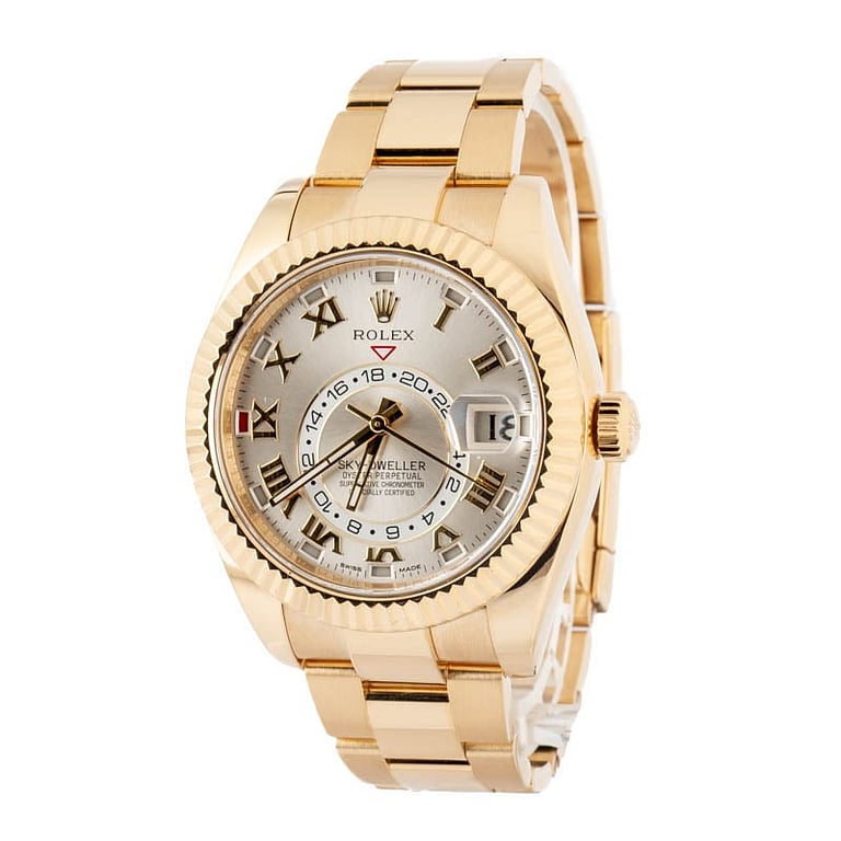 Rolex Sky-Dweller 326938 Silver Roman Dial