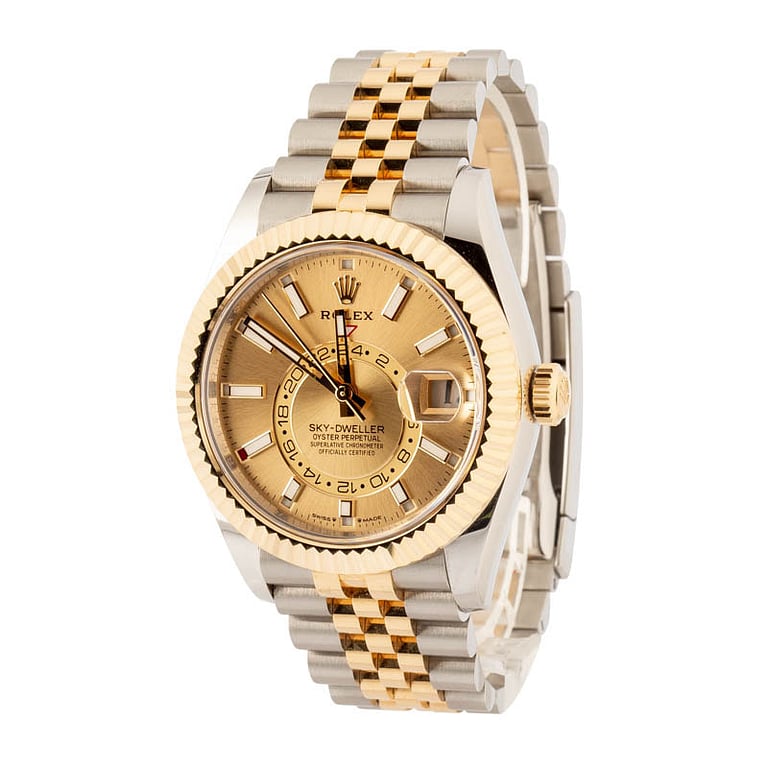 Used Rolex Sky-Dweller Ref 336933 Champagne Dial