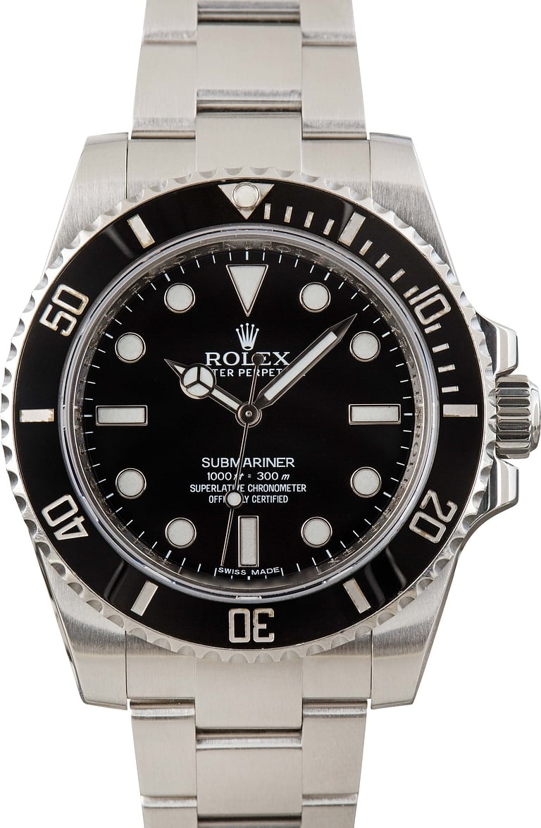 Used Rolex Submariner 114060 No Date Dial