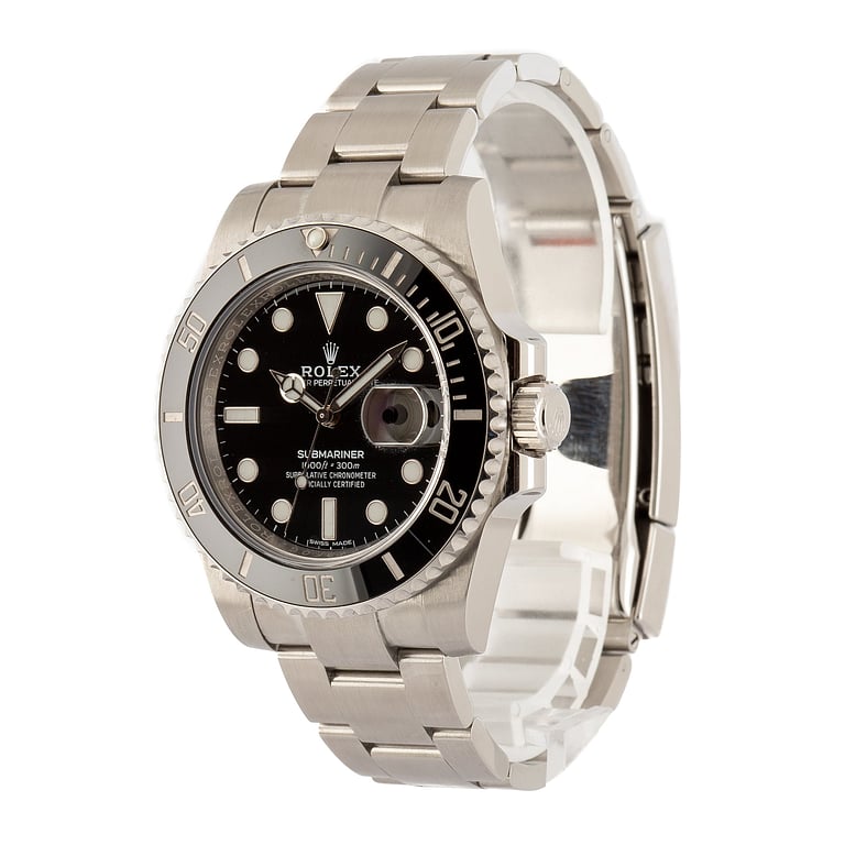 Pre-Owned Steel Rolex Submariner Ref 116610LN Black Dial