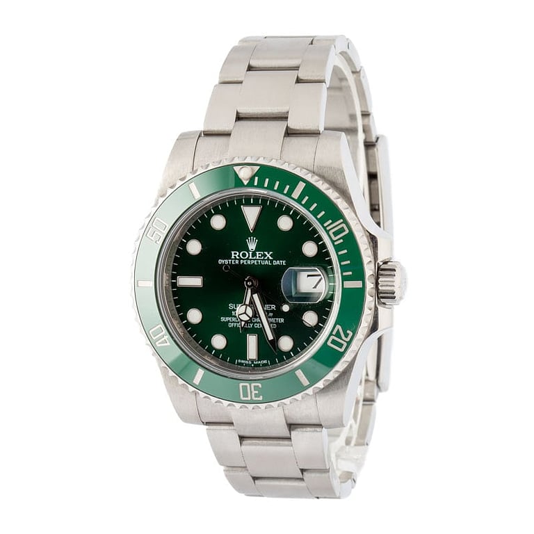 Used Rolex Submariner Green Dial 116610LV Hulk