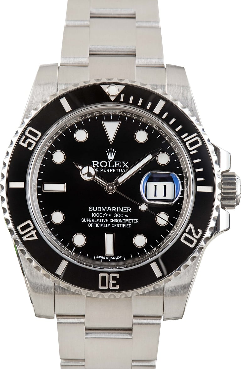 Used Rolex Submariner Steel Oyster 116610 Black Dial