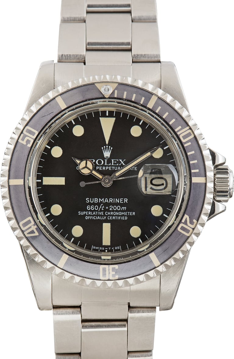 Vintage 1979 Rolex Submariner 1680 Stainless Steel