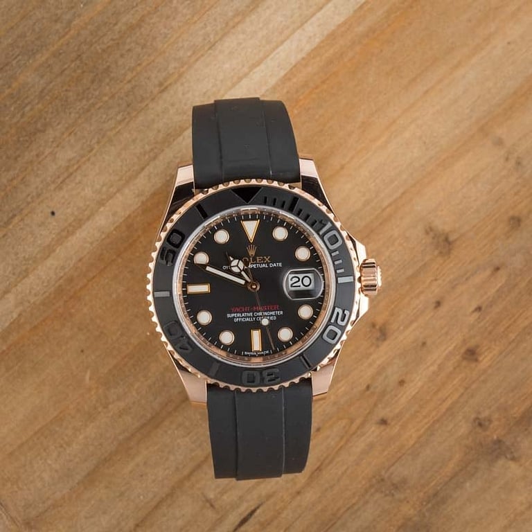 Rolex Yacht-Master 116655 Black Oysterflex Band