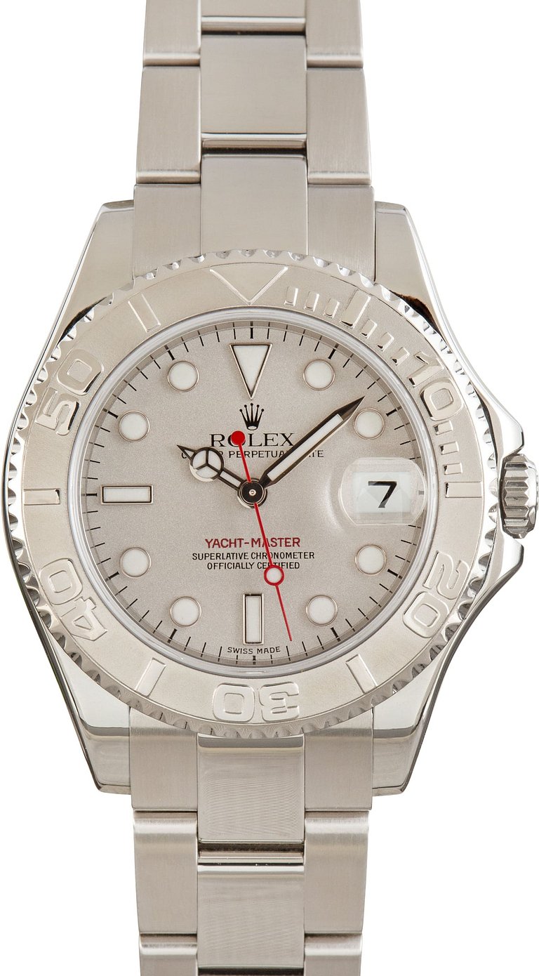 Rolex Yacht-Master Ref 168622 Platinum Bezel & Dial