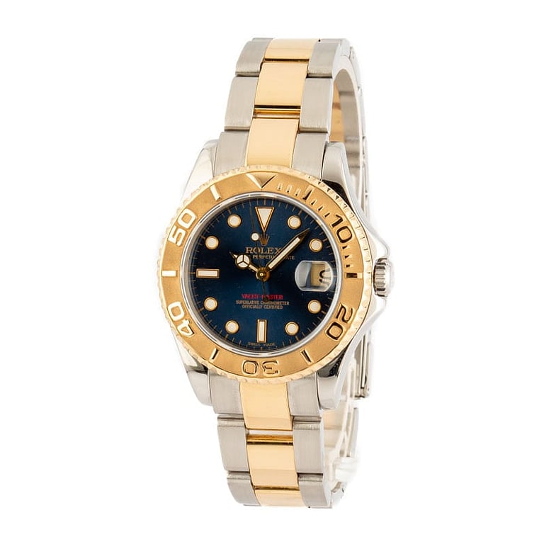Pre-Owned Rolex Yacht-Master 168623 Blue Dial