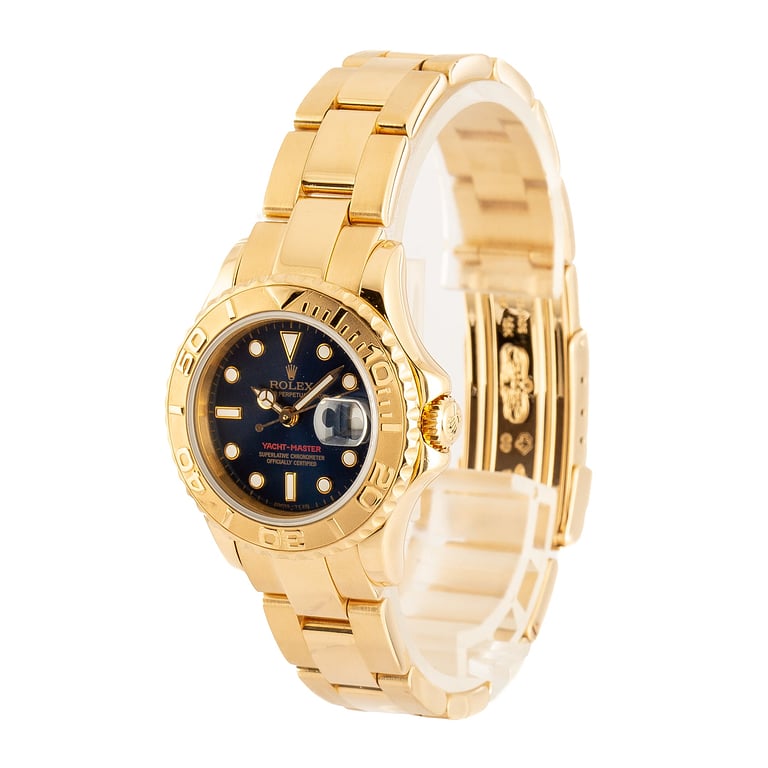 Pre-Owned Rolex Yacht-Master 29 Ref 169628 Blue Dial