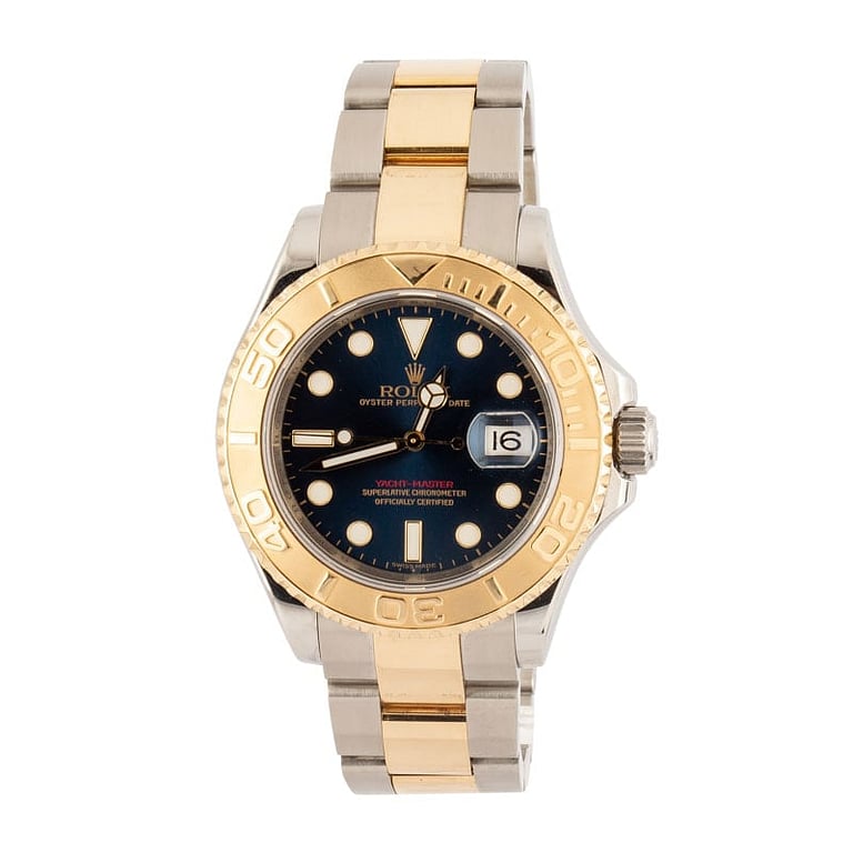 Pre-owned Rolex Yacht-Master 16623 Blue Dial