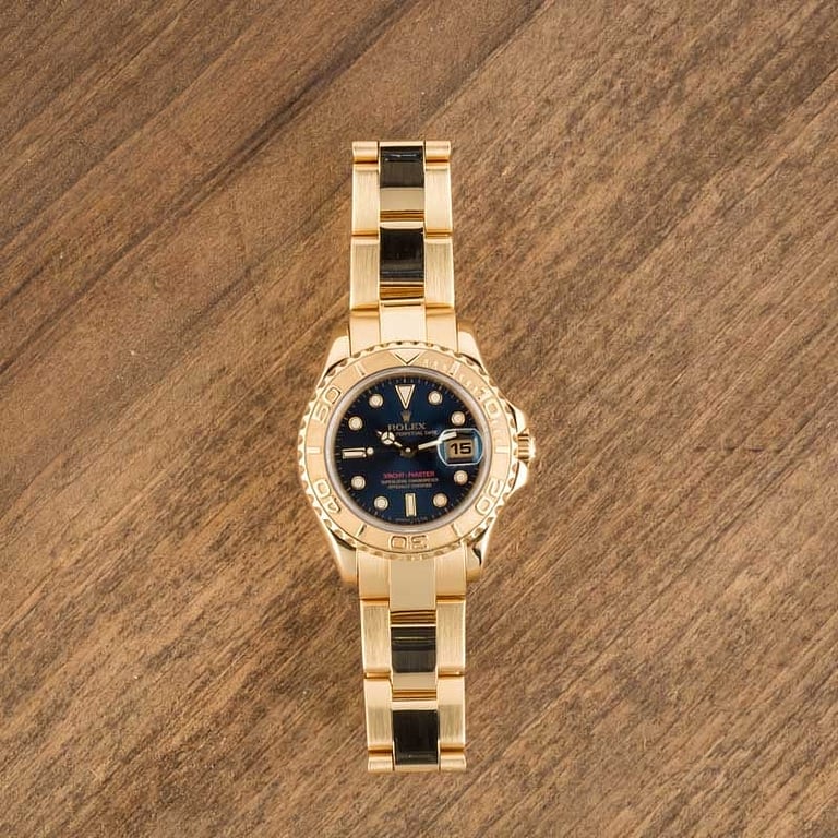 Ladies Rolex Yacht-Master Blue Dial
