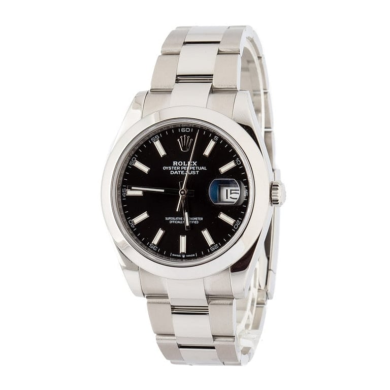 Mens Rolex Datejust 41 Ref 126300 Black Dial