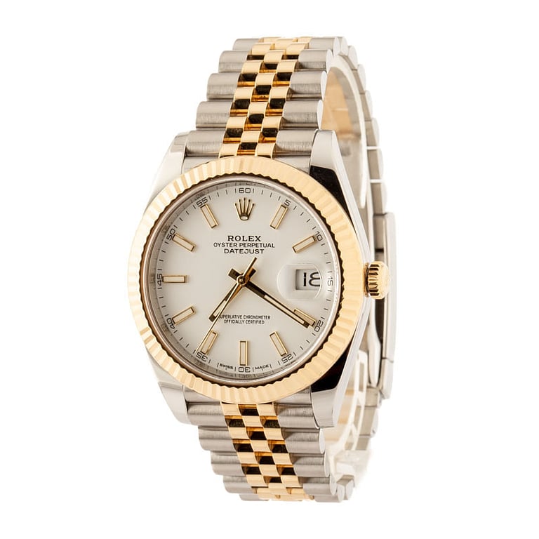 Rolex Datejust 41 Ref 126333 White Luminous Dial