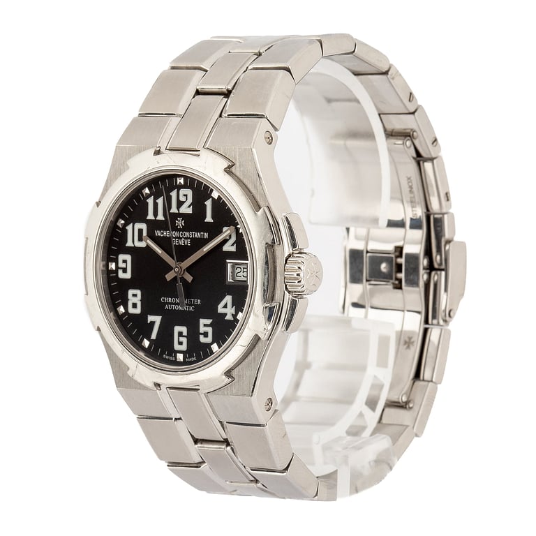 Pre-Owned Vacheron Constantin Overseas Black Dial