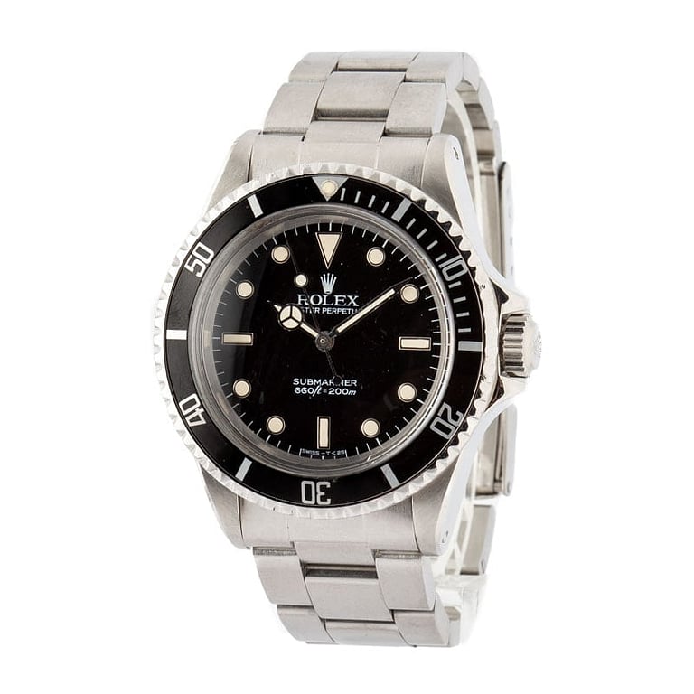 Vintage Rolex Submariner Ref 5513 Black Spider Dial