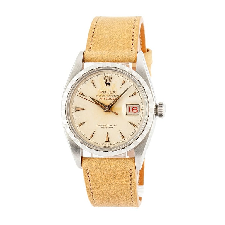 Vintage Rolex Datejust Ref 6305 Stainless Steel