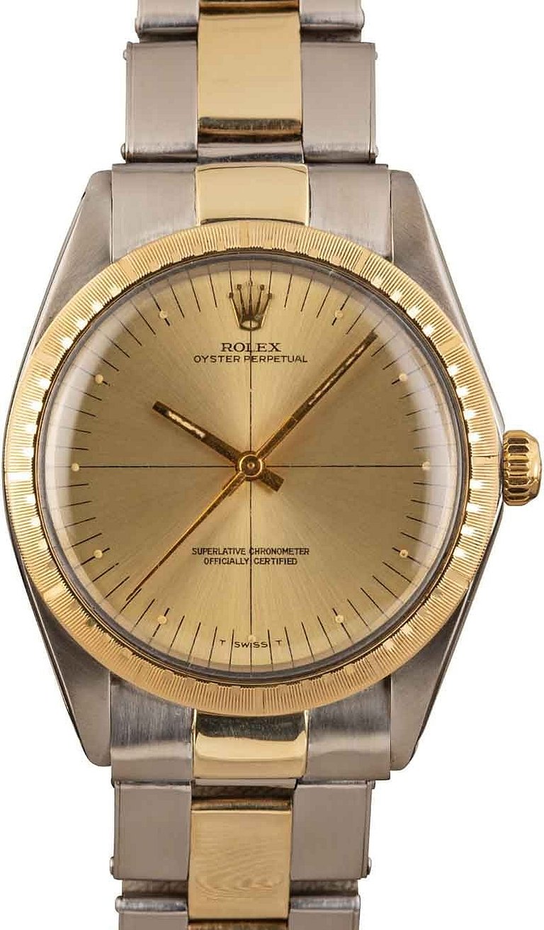 Rolex Oyster Perpetual 1038 Silver Quadrant Dial