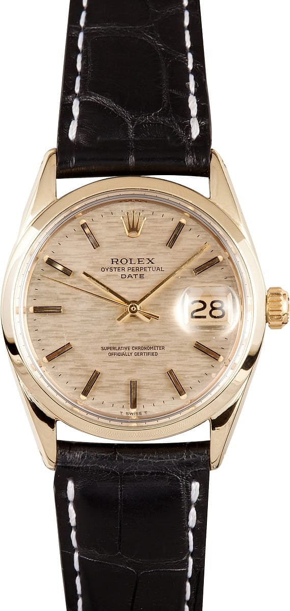 Vintage Rolex Date Yellow Gold 1550