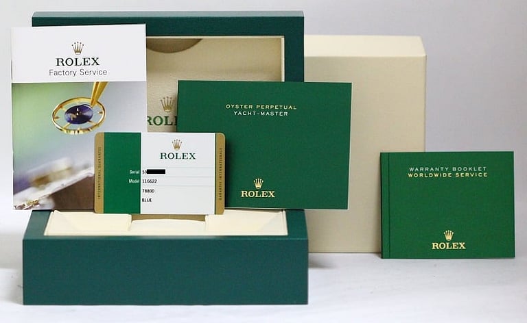 Unworn Rolex Yacht-Master 116622 Blue Dial